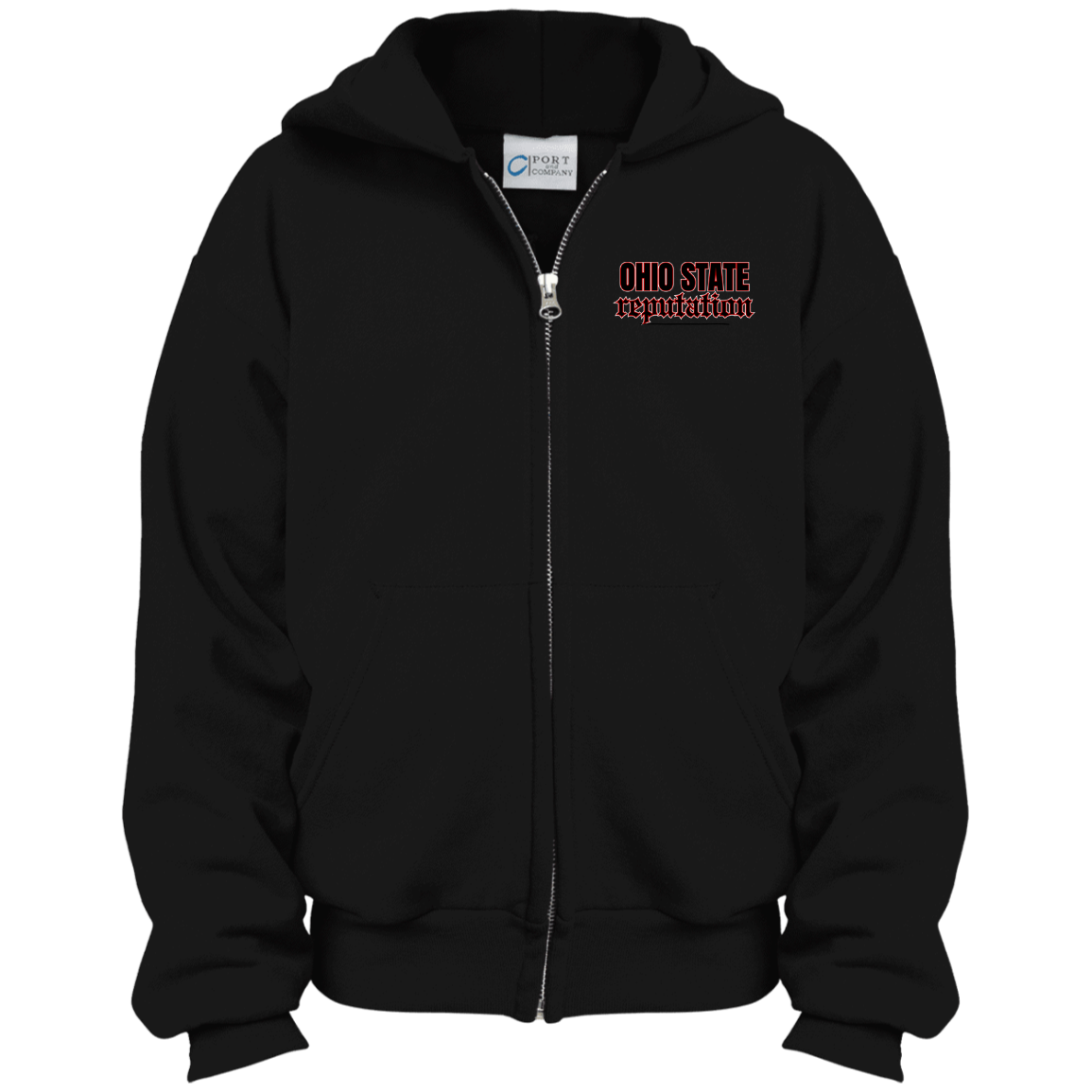 REPUTATION Ohio State Youth Full Zip Hoodie