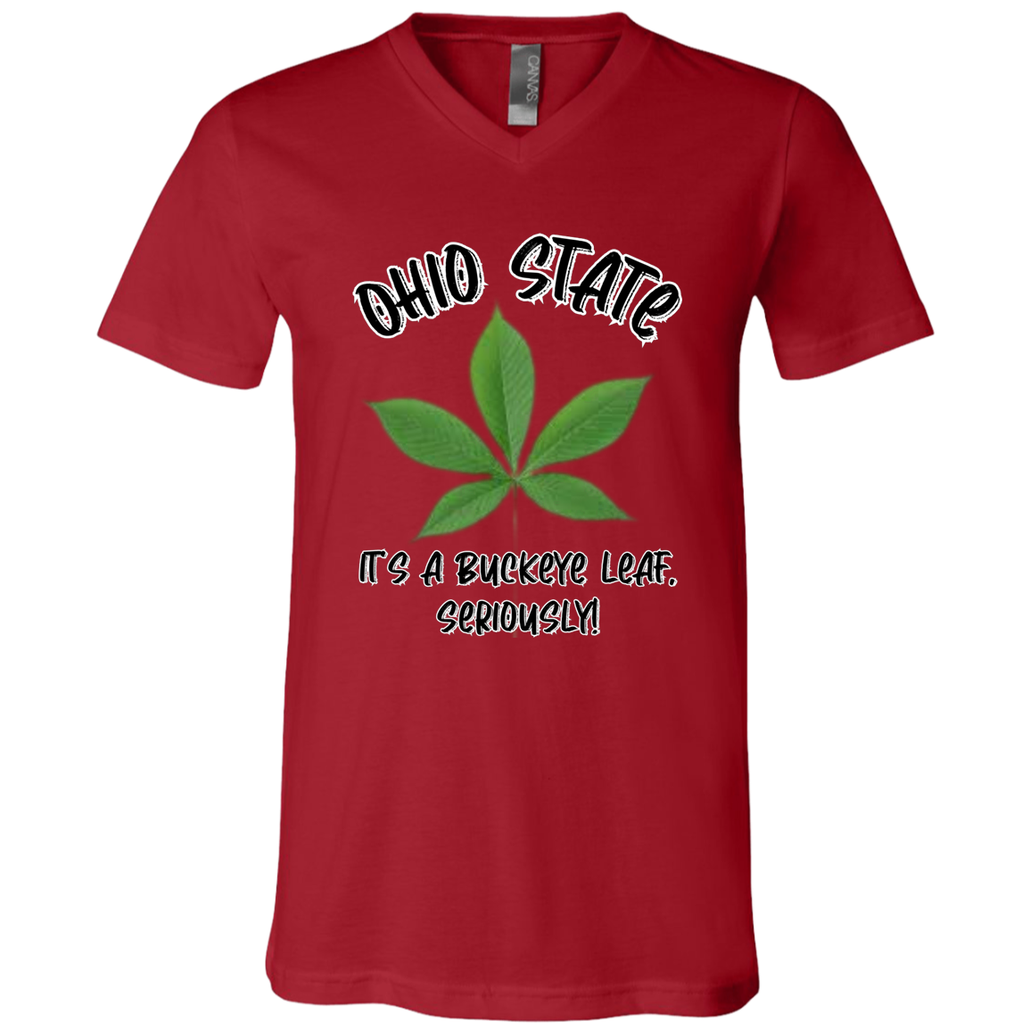 SERIOUSLY Ohio State Unisex Jersey SS V-Neck T-Shirt