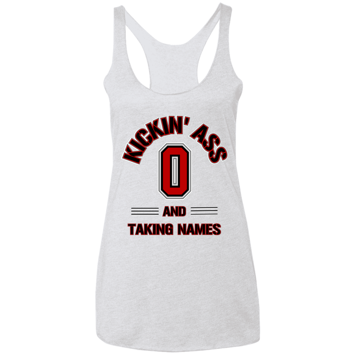 KICKIN Ohio State Ladies' Triblend Racerback Tank