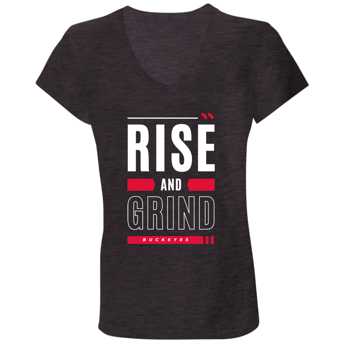 GRIND Ohio State Ladies' Jersey V-Neck T-Shirt