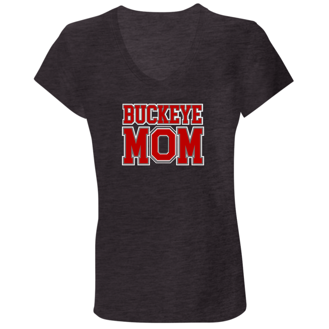 BM Ohio State Ladies' Jersey V-Neck T-Shirt