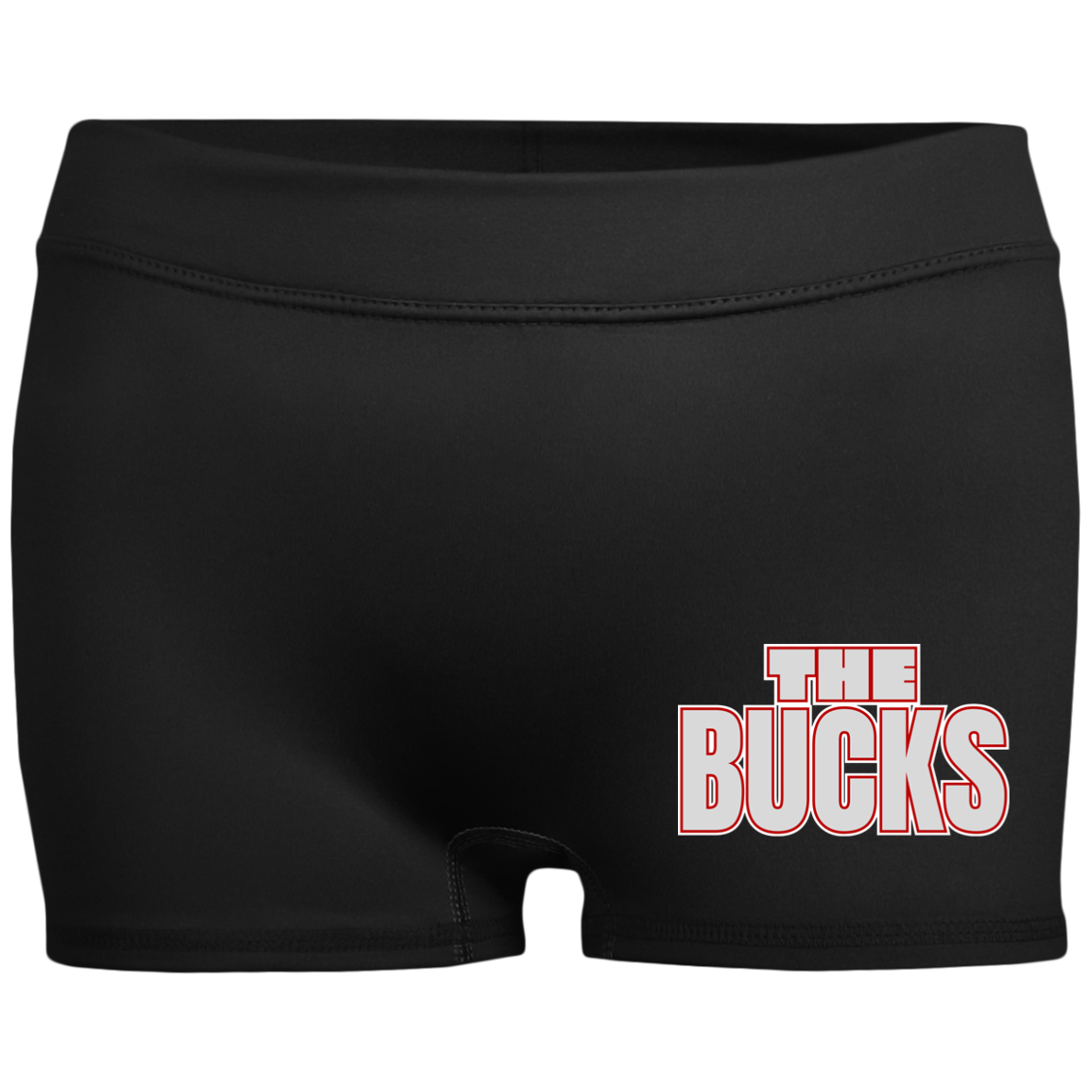 THEBUCKS Ohio State Ladies' Fitted Moisture-Wicking 2.5 inch Inseam Shorts