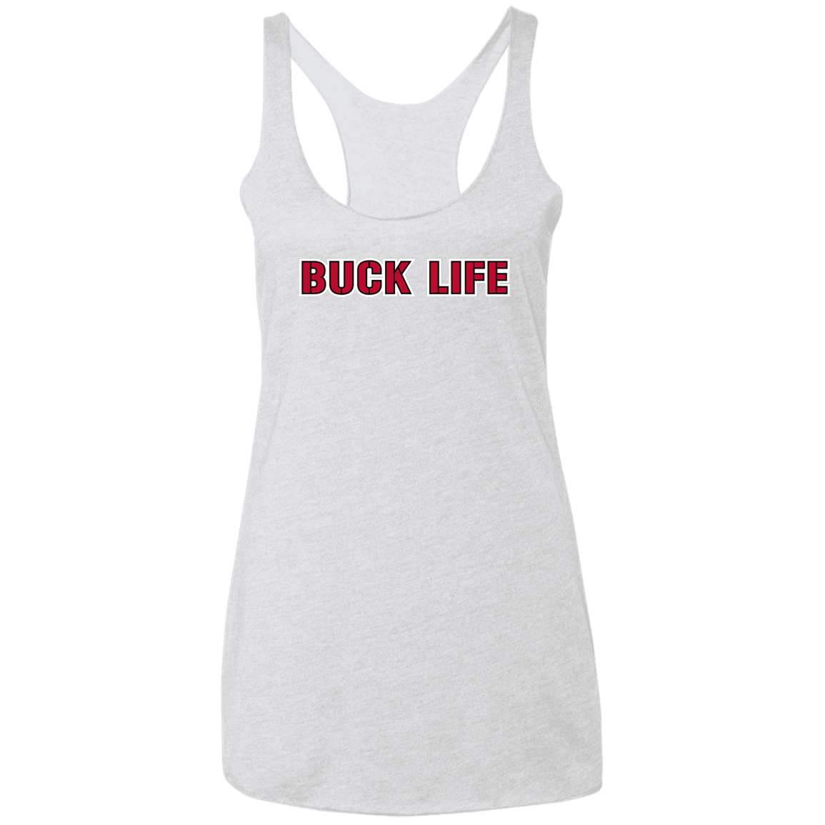 BUCKLIFE Ohio State Ladies' Triblend Racerback Tank