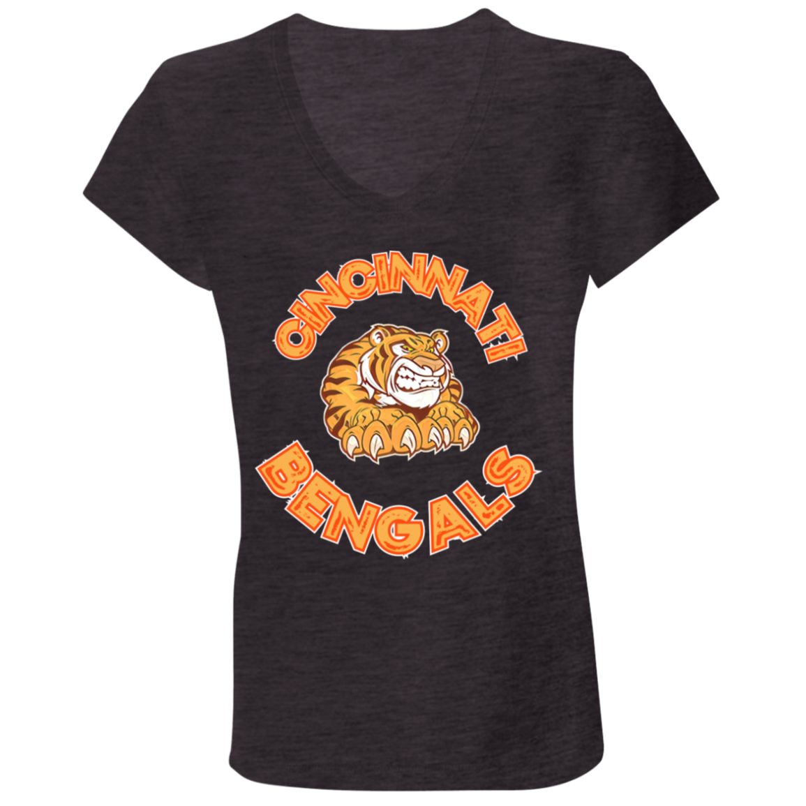 Cincinnati RETRO Ladies' Jersey V-Neck T-Shirt