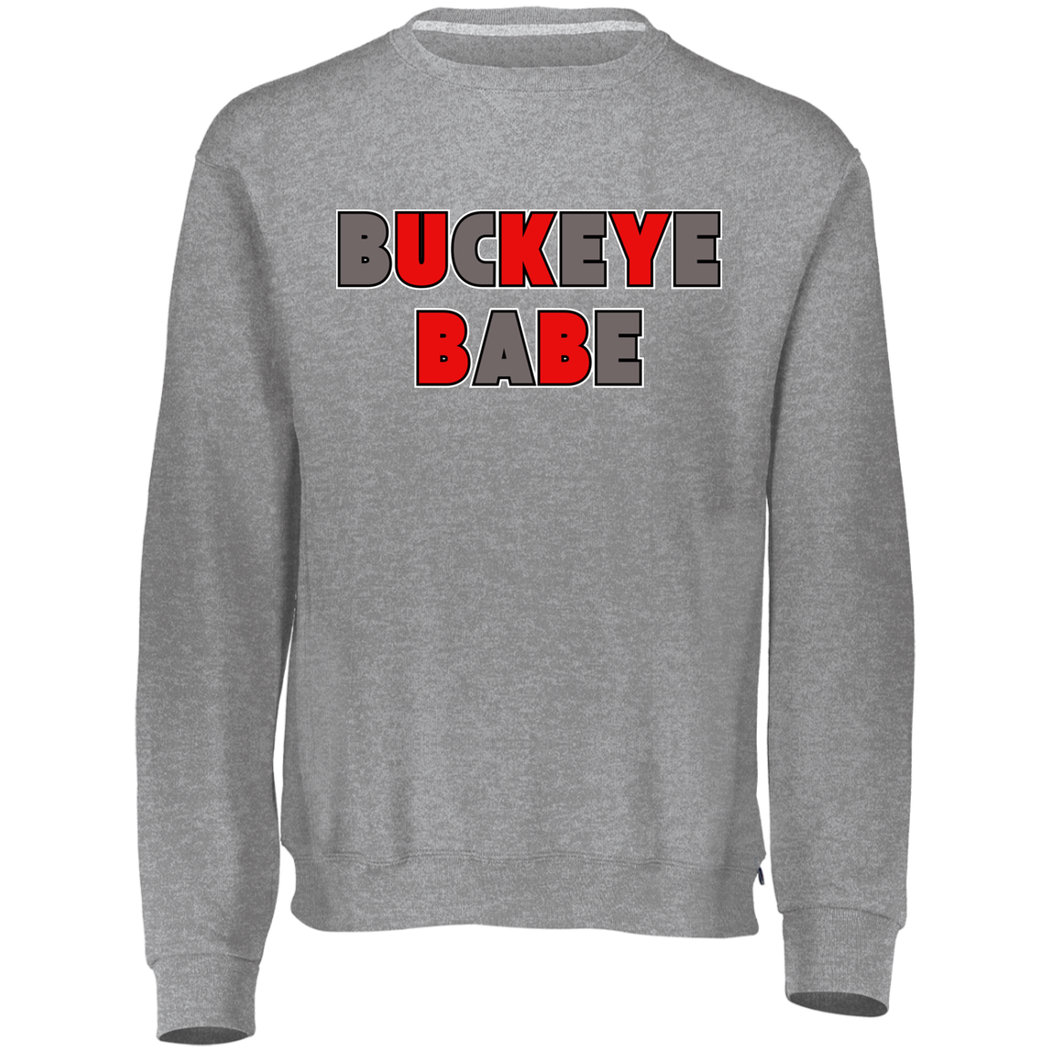 BUCKBABE Ohio State Youth Dri-Power Fleece Crewneck Sweatshirt