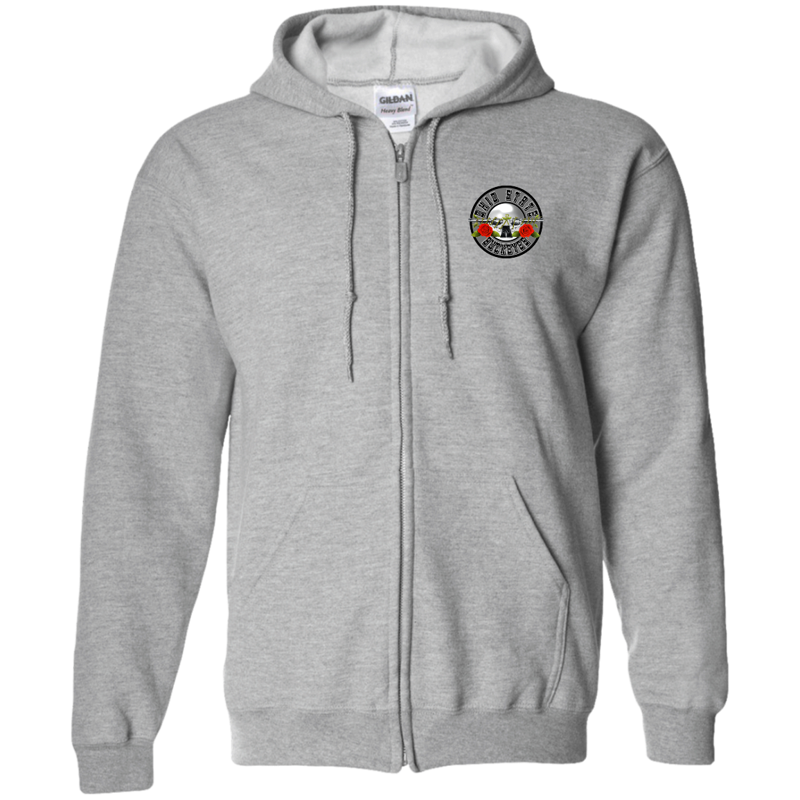 OBSESSION Ohio State Zip Up Hooded Sweatshirt