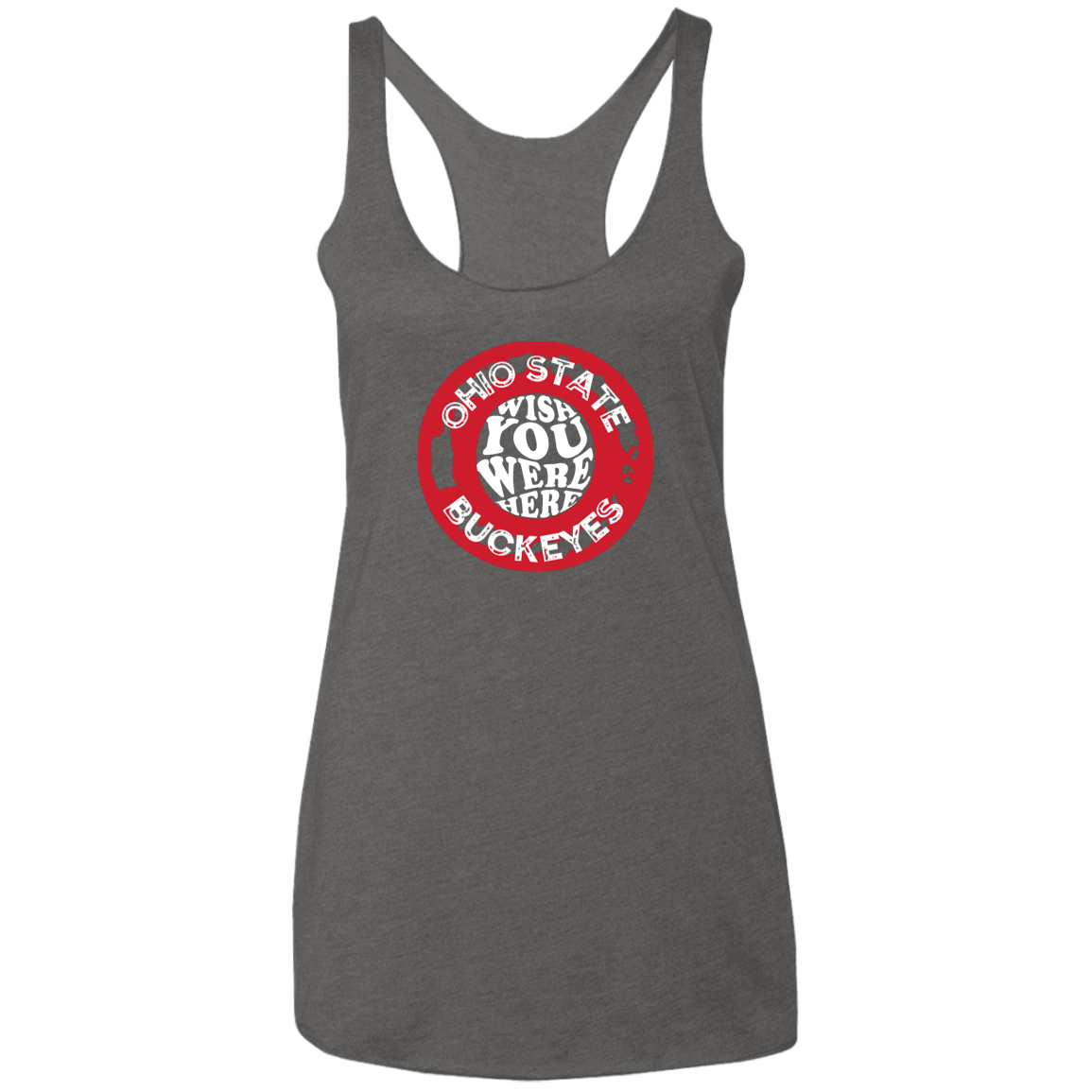 WISH Ohio State Ladies' Triblend Racerback Tank