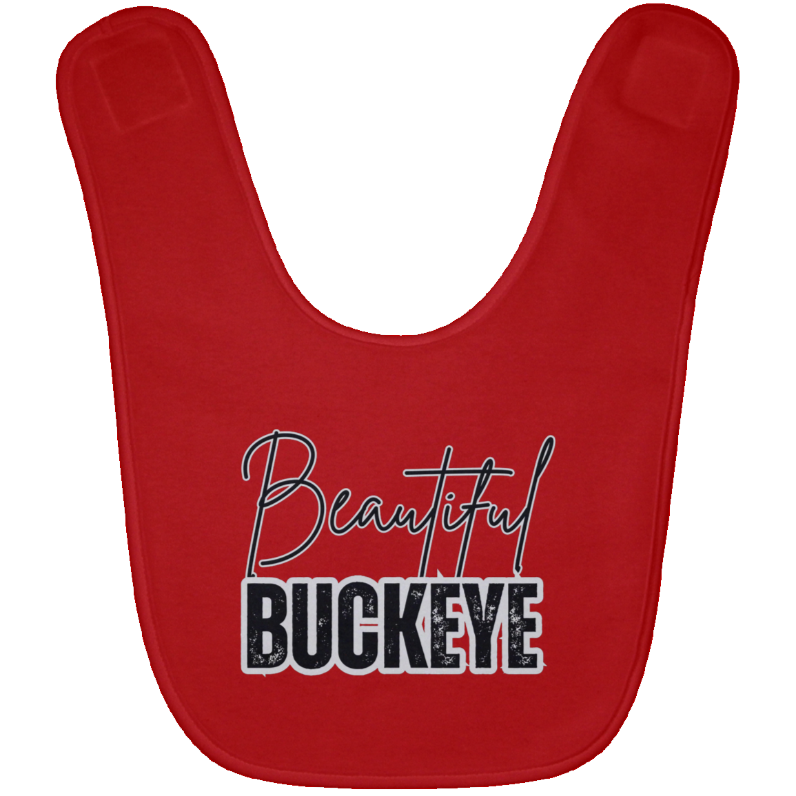 BEAUTIFUL Ohio State Baby Bib