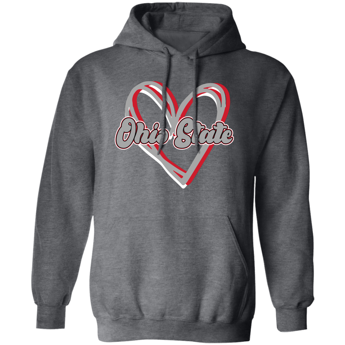 HEART Ohio State Pullover Hoodie