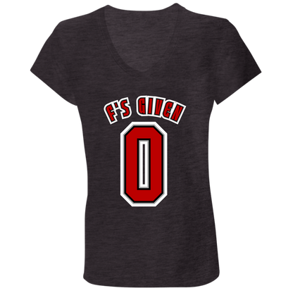 F'SGIVEN + SCHEDULE Ohio State Ladies' Jersey V-Neck T-Shirt