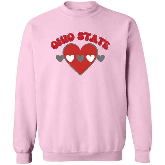 LOVE Ohio State Crewneck Pullover Sweatshirt