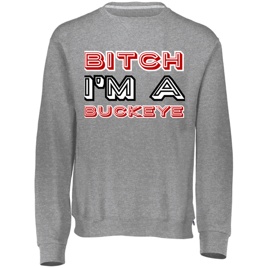 BITCH Ohio State Dri-Power Fleece Crewneck Sweatshirt