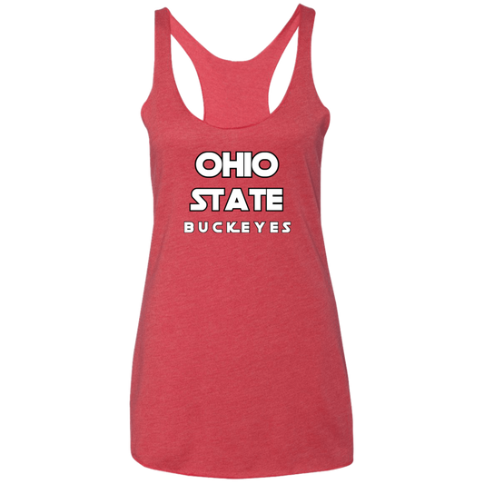 STAR Ohio State Ladies' Triblend Racerback Tank