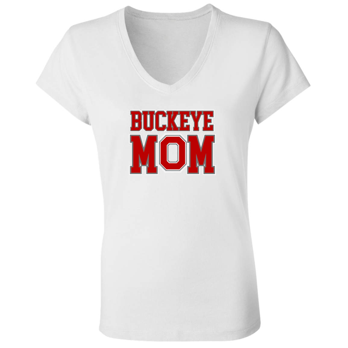 BM Ohio State Ladies' Jersey V-Neck T-Shirt