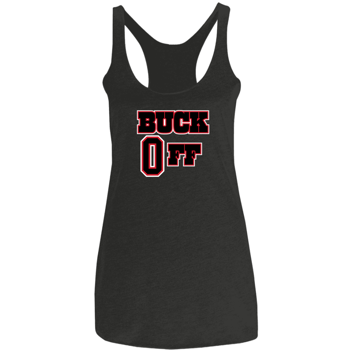 BUCKOFF Ohio State Ladies' Triblend Racerback Tank