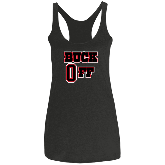 BUCKOFF Ohio State Ladies' Triblend Racerback Tank