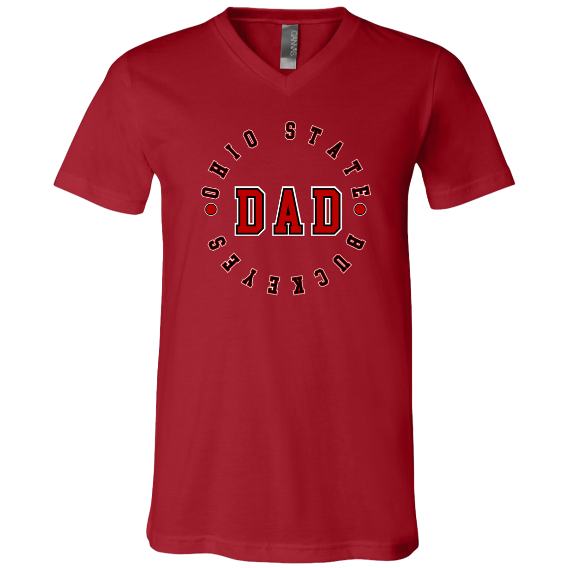 OSUDAD Ohio State Unisex Jersey SS V-Neck T-Shirt