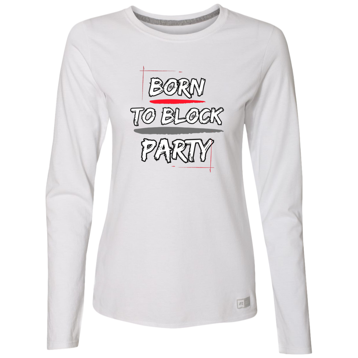 BLOCKPARTY Ohio State Ladies’ Essential Dri-Power Long Sleeve Tee