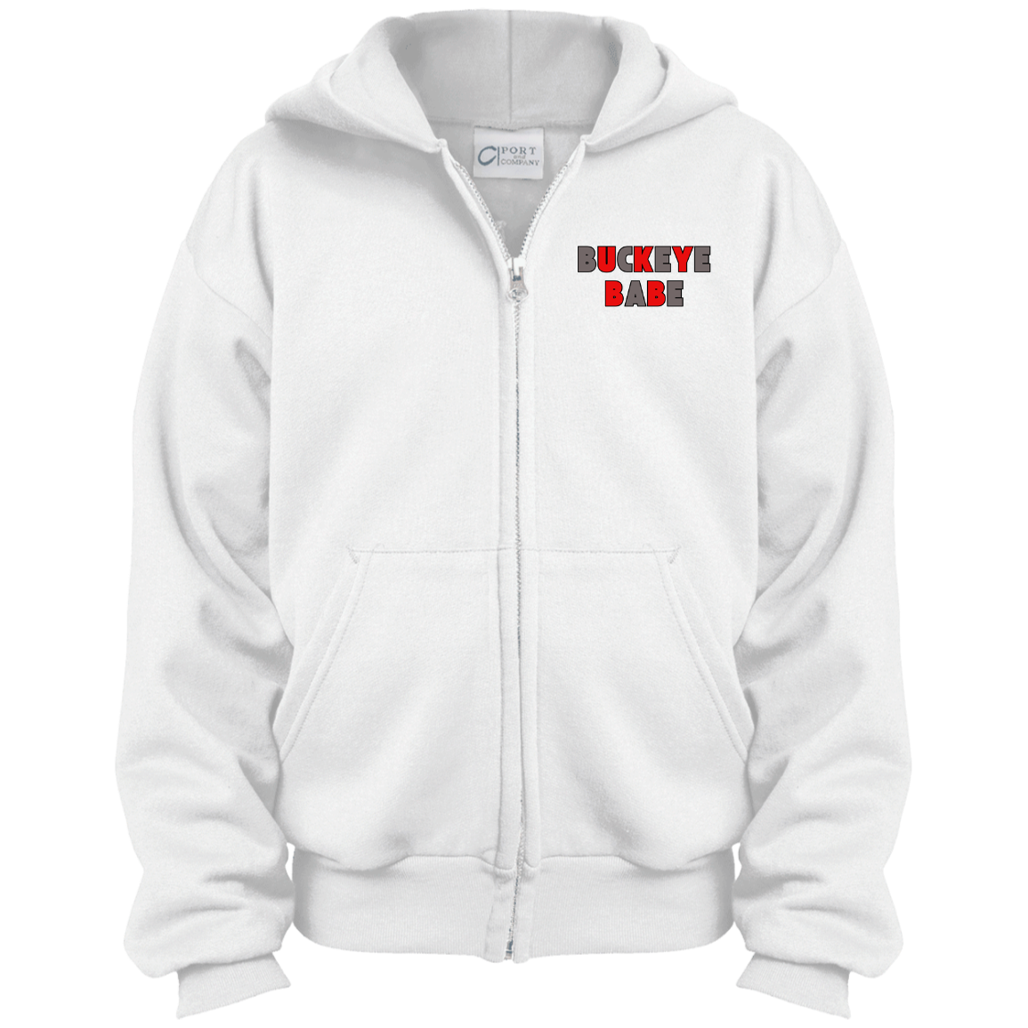 BUCKBABE Ohio State Youth Full Zip Hoodie