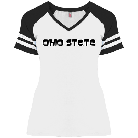 80'S CLASSIC Ohio State Classic Ladies' Game V-Neck T-Shirt