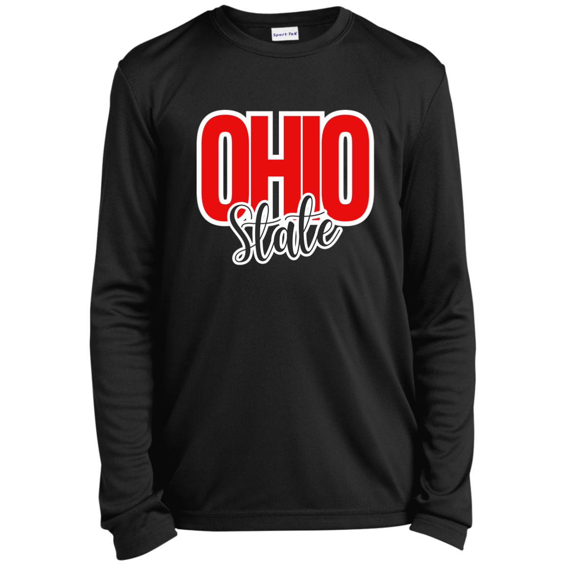 OSTATE Ohio State Youth Long Sleeve Performance Tee