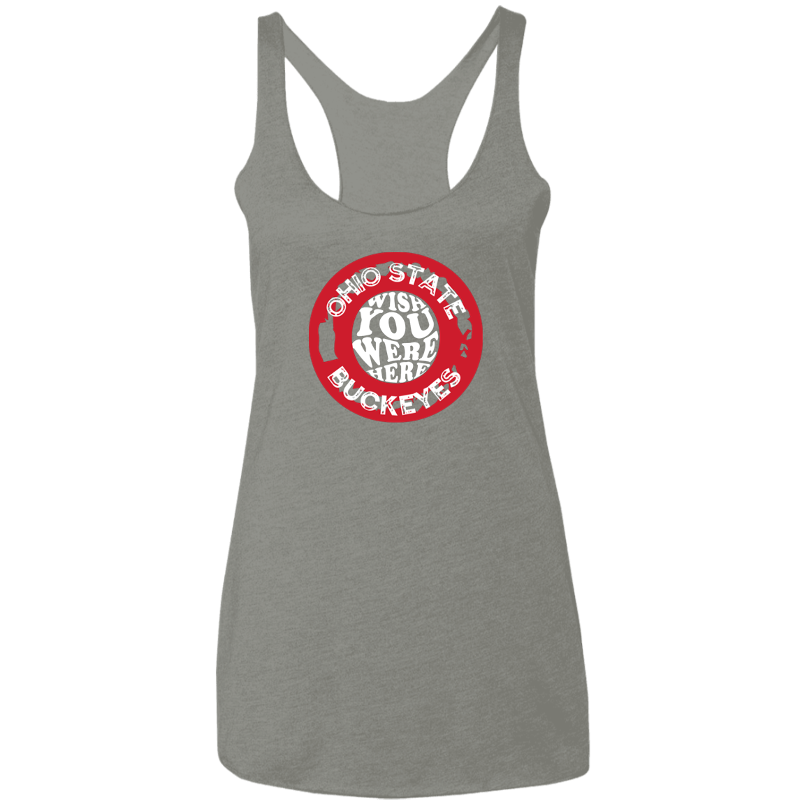 WISH Ohio State Ladies' Triblend Racerback Tank