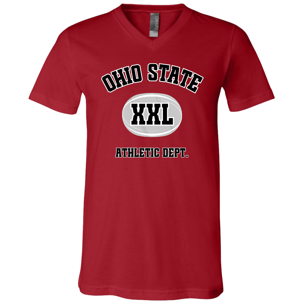 ATHLETICS Ohio State Unisex Jersey SS V-Neck T-Shirt