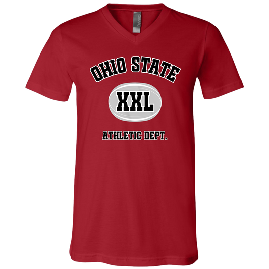 ATHLETICS Ohio State Unisex Jersey SS V-Neck T-Shirt