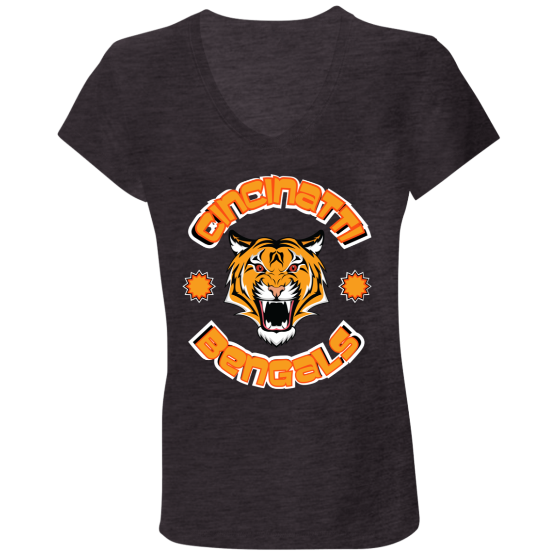 Cincinnati VINTAGE Ladies' Jersey V-Neck T-Shirt