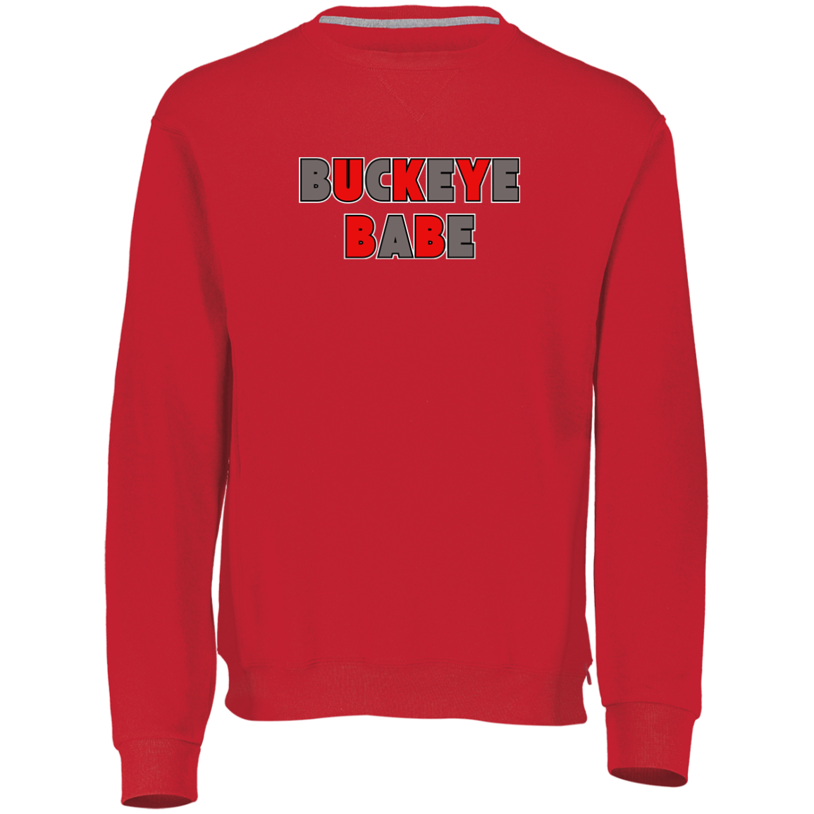 BUCKBABE Ohio State Dri-Power Fleece Crewneck Sweatshirt