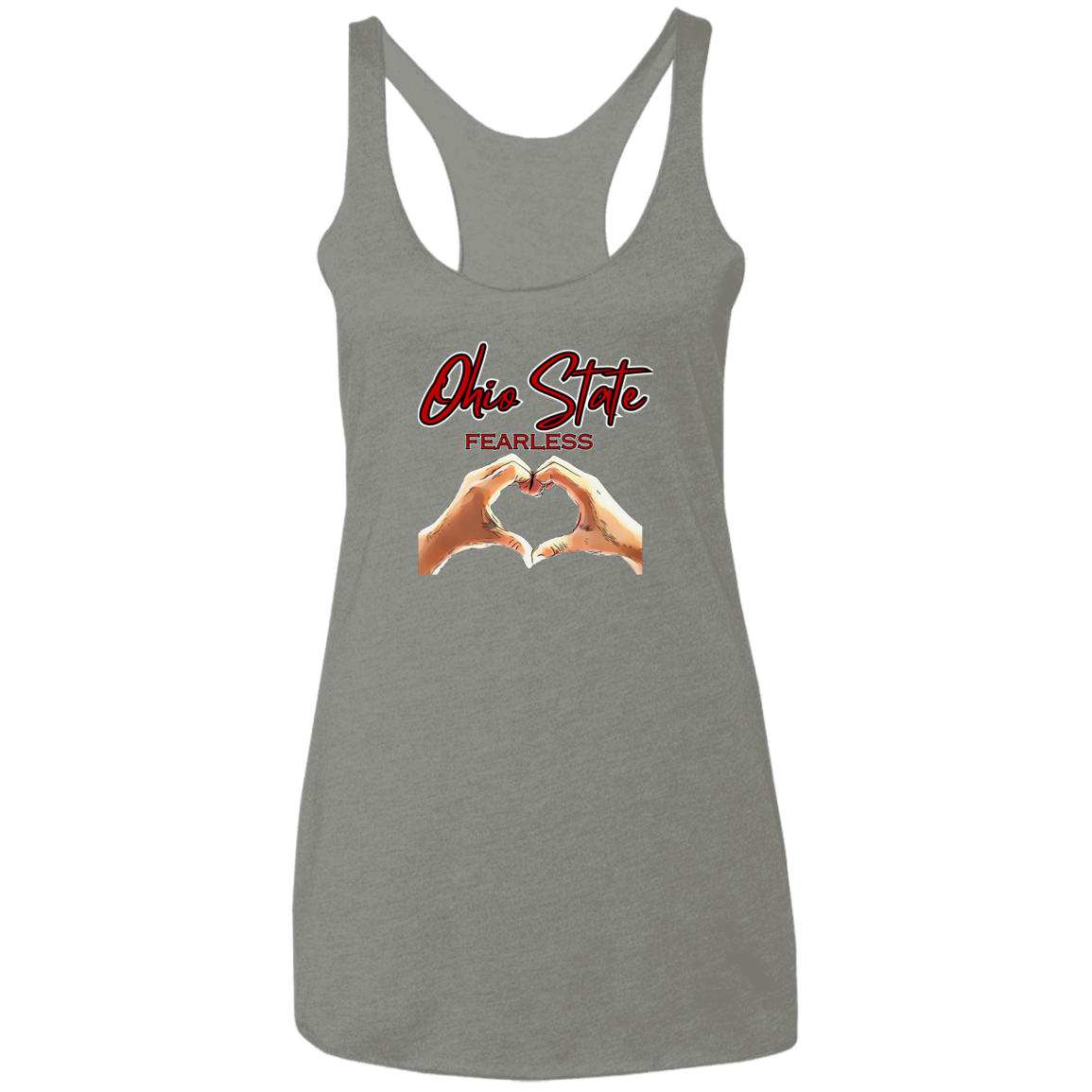 FEARLESS Ohio State Ladies' Triblend Racerback Tank