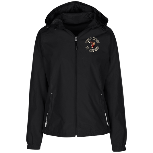 FIGHT Ohio State Ladies' Jersey-Lined Hooded Windbreaker