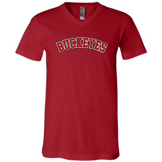 BUCKEYES Ohio State Unisex Jersey SS V-Neck T-Shirt