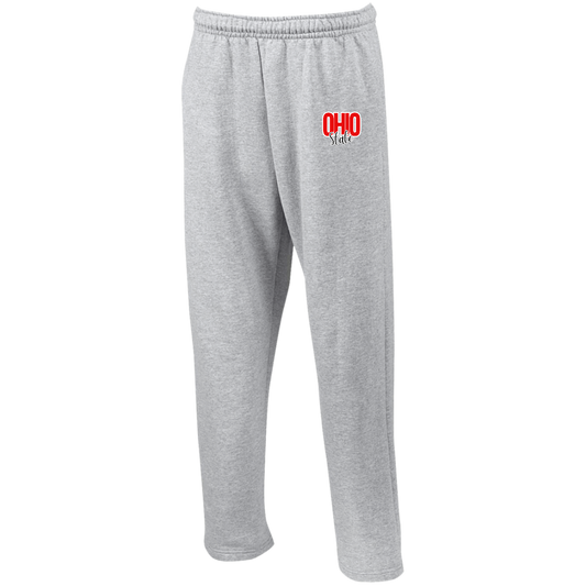 OHSTATE Ohio State Open Bottom Sweatpants with Pockets