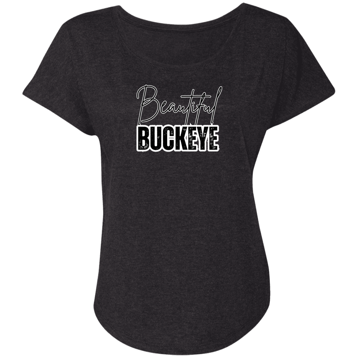 BEAUTIFUL Ohio State Ladies' Triblend Dolman Sleeve