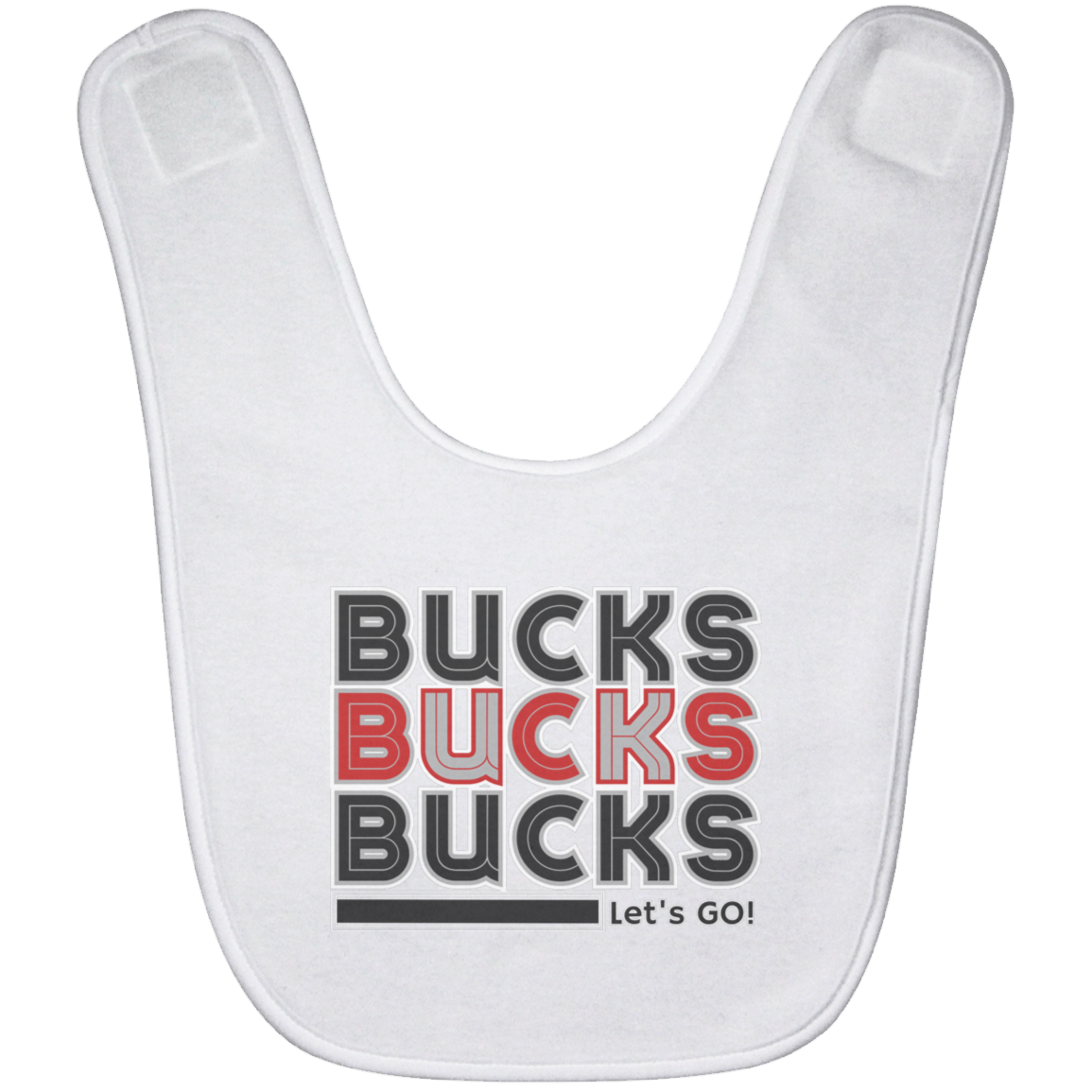 BUCKS Ohio State Baby Bib