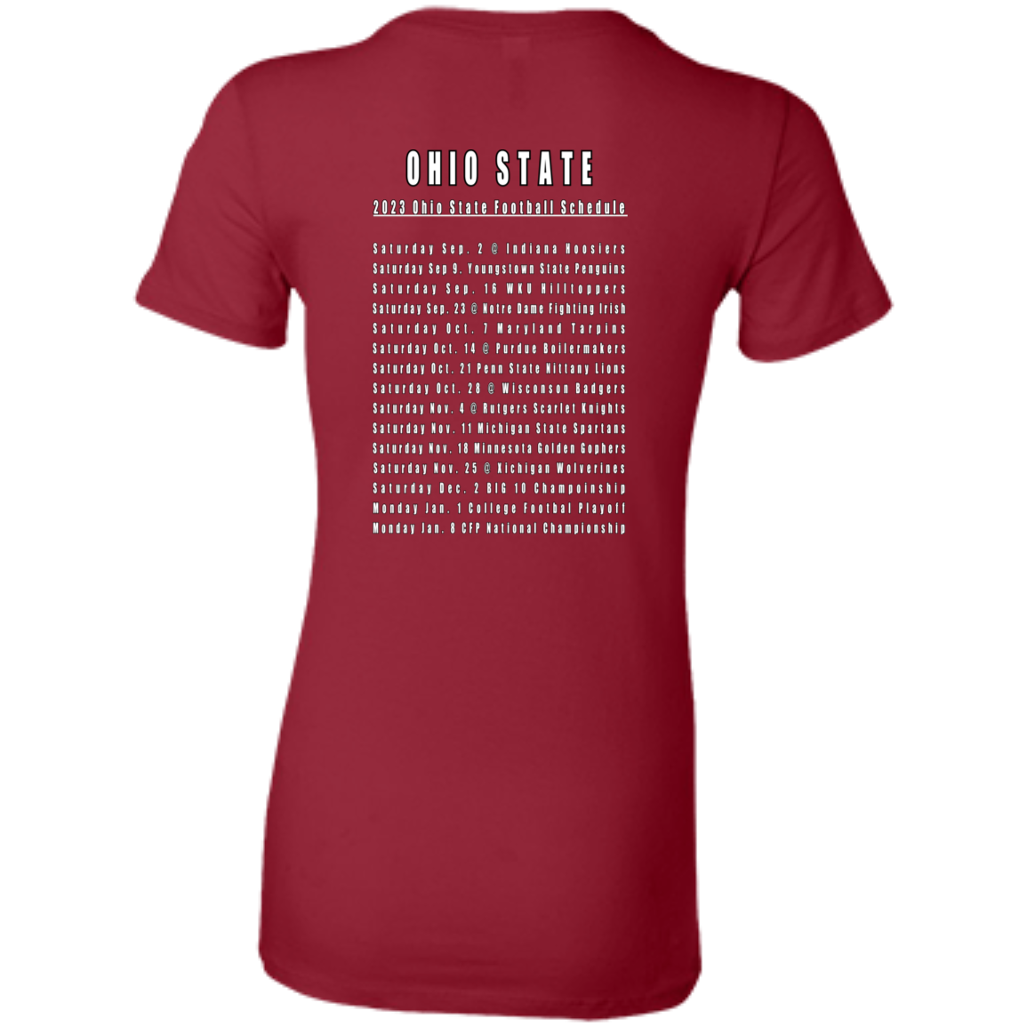 F'SGIVEN + SCHEDULE Ohio State Ladies' Favorite T-Shirt