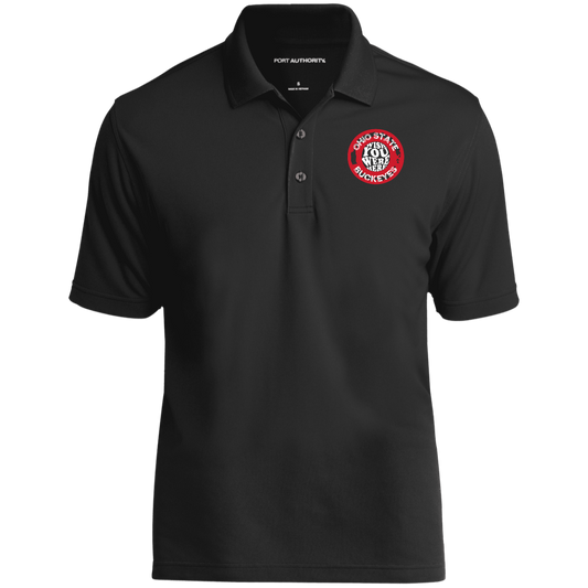 WISH Ohio State Dry Zone UV Micro-Mesh Polo