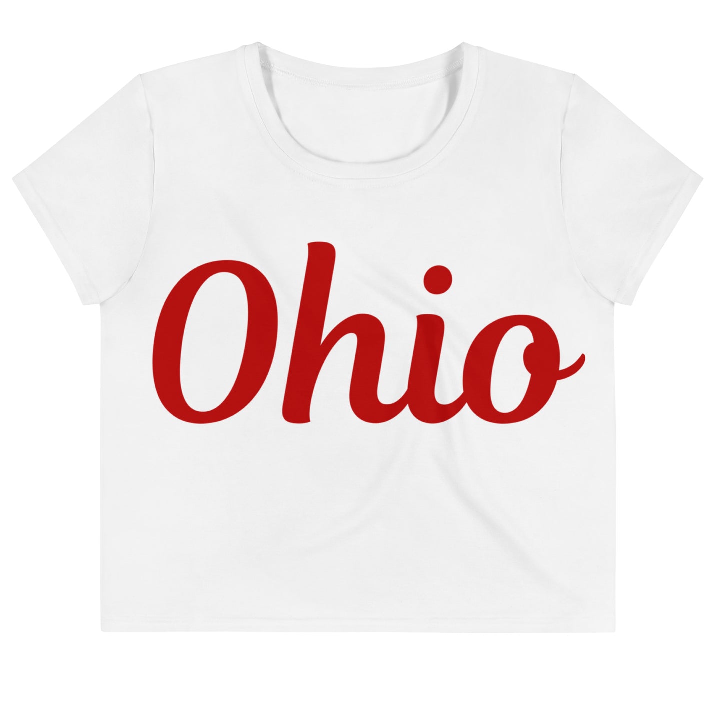 OHhi OHIO Retro Graphic Crop Tee