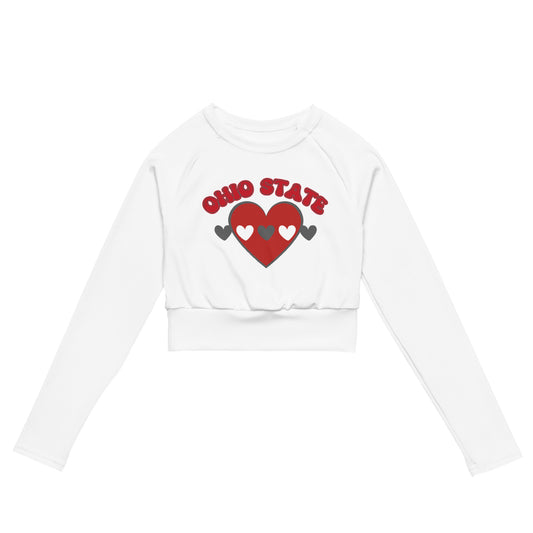 OhioState Gameday Recycled long-sleeve crop top