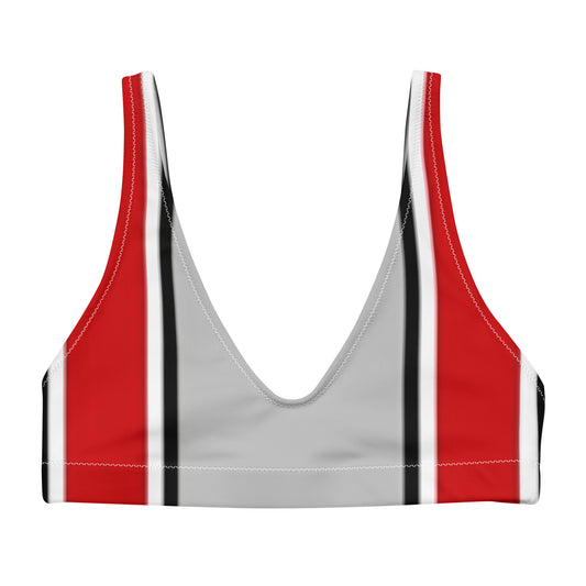 STRIPED Ohio State Graphic Recycled Bikini Top