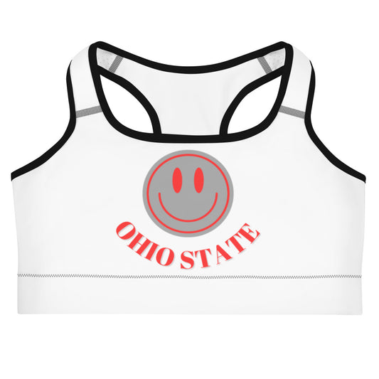 Smiley - Ohio State Retro Graphic Sports bra