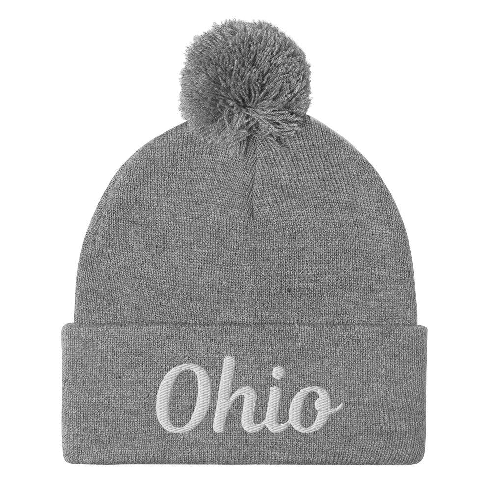 OHIO Retro Pom-Pom Beanie