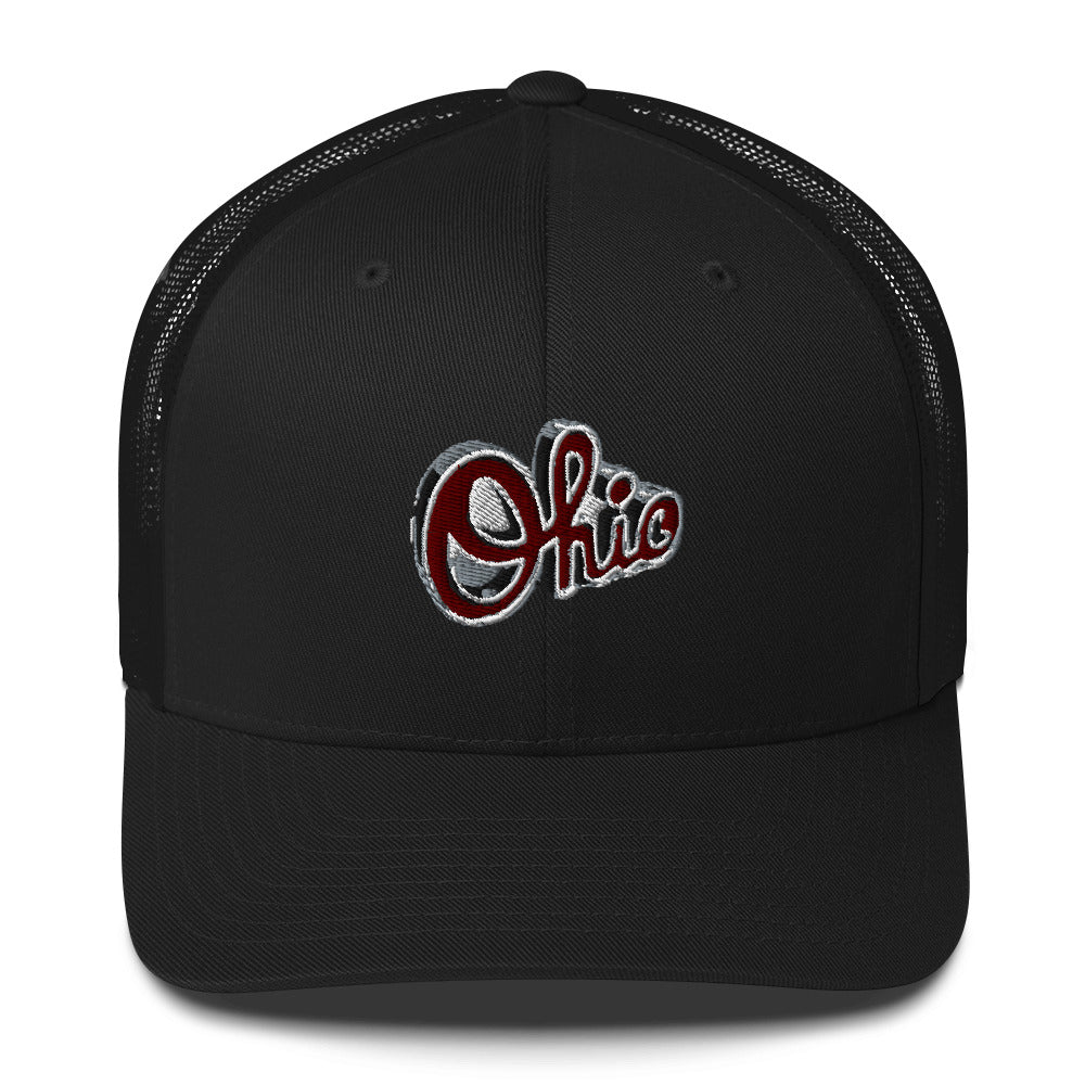 SCRIPT OHIO Ohio State Stitched Trucker Cap