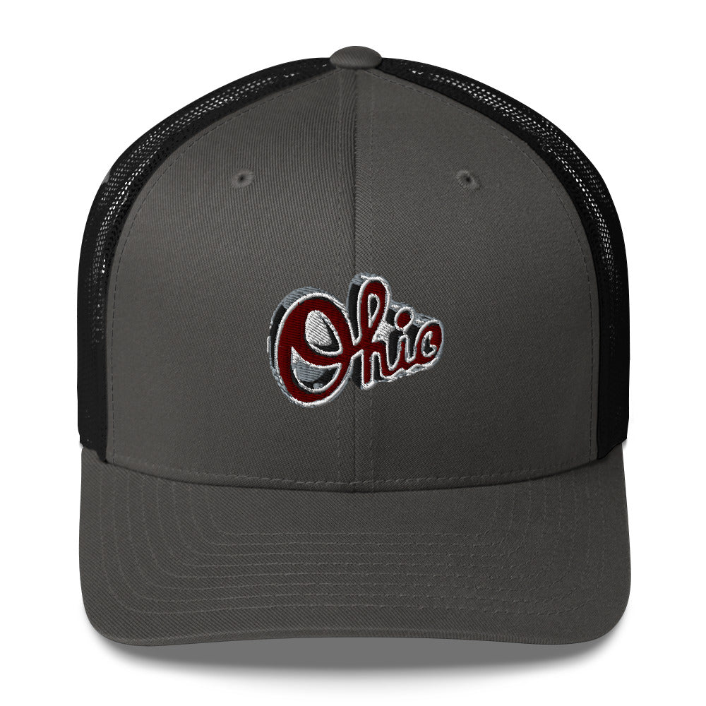 SCRIPT OHIO Ohio State Stitched Trucker Cap