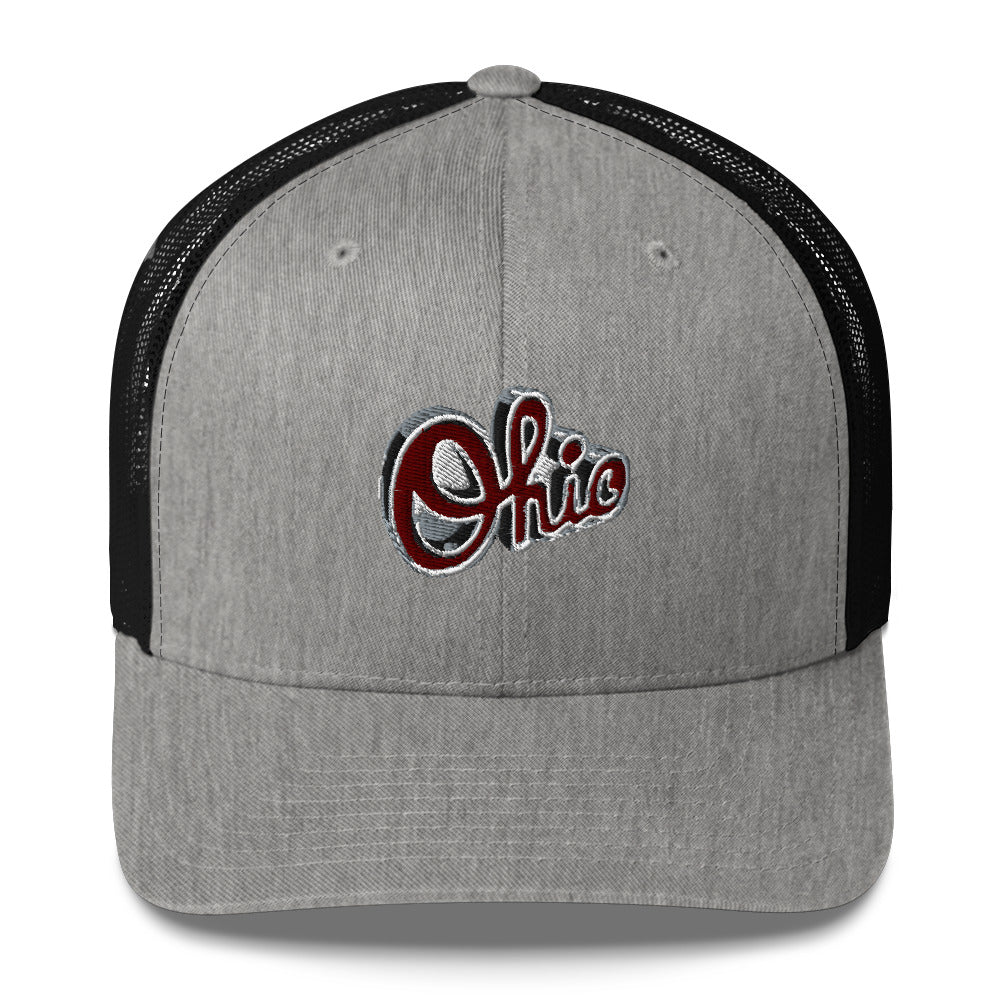 SCRIPT OHIO Ohio State Stitched Trucker Cap