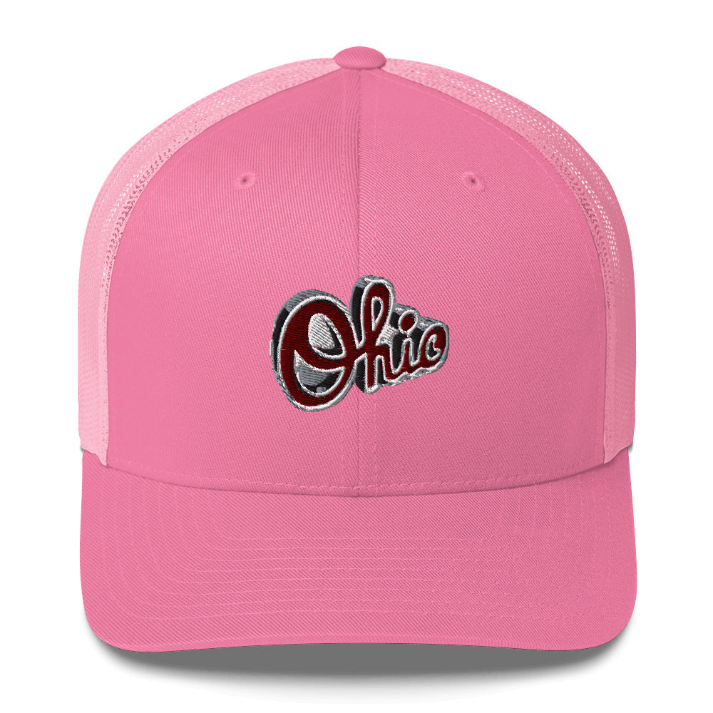 SCRIPT OHIO Ohio State Stitched Trucker Cap