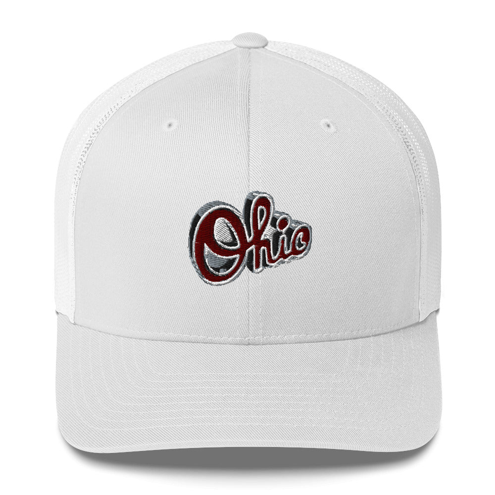 SCRIPT OHIO Ohio State Stitched Trucker Cap