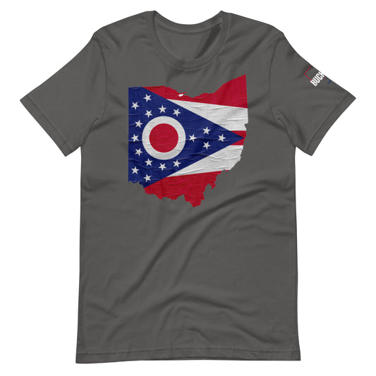 OHhi OHIO FLAG Retro Unisex Graphic T-shirt