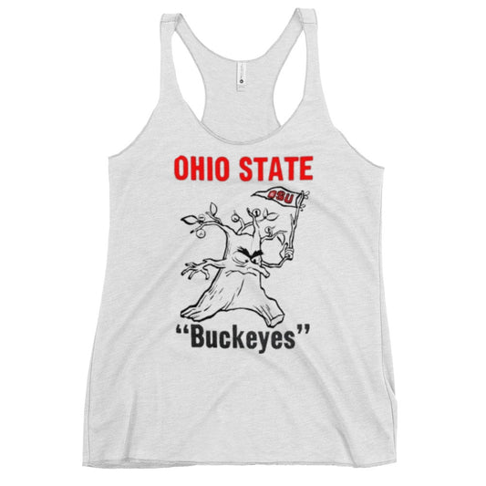 ANGRY TREE Ohio State Women's Racerback Graphic Tank